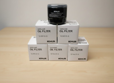 6 Pack Kohler 12 050 01-S Oil Filter OEM Fits CH18-25 CV18-25 Engines