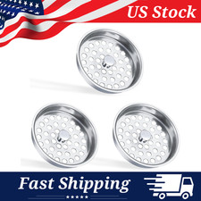 304 Stainless Steel Basket Strainer for 3-1/2" Commercial Kitchen Sinks, 3 Pack