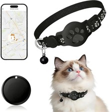 GPS Pet Tracker Collar for Cats - Waterproof Smart Tag, No Monthly Fee, Android