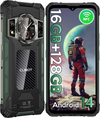 CUBOT KingKong ACE 2 Rugged Phone  Factory Unlocked 128GB ROM  Cell Phone BK/GRN
