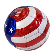 Soccer Ball USA Flag Themed Size 5 Durable Stylish Design World Cup