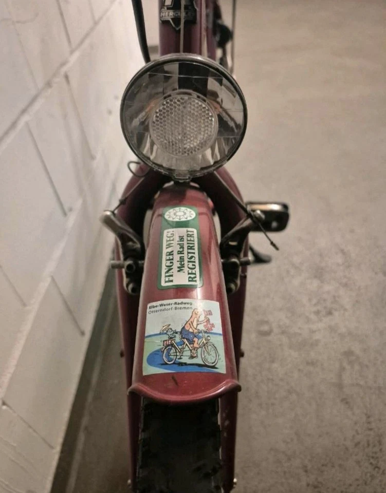 Retro, Oldscool, Vintage Hercules Freeway Damenrad 26 Zoll 4 Gang Shimano,rot - Bild 4 von 4