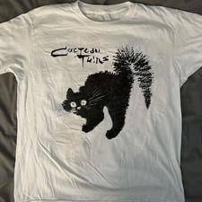 Cocteau Twins Band Cat Cute Short Sleeve Men White T-Shirt S-5XL AN45119