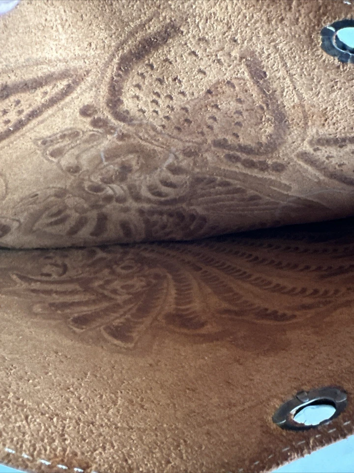 Cubierta de palo de golf de cuero genuino hecha a mano de colección arte indio maya azteca Foto 3 de 4