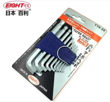 1 pcs EIGHT TTR-S9 1.5-10mm Ball head hex wrench set