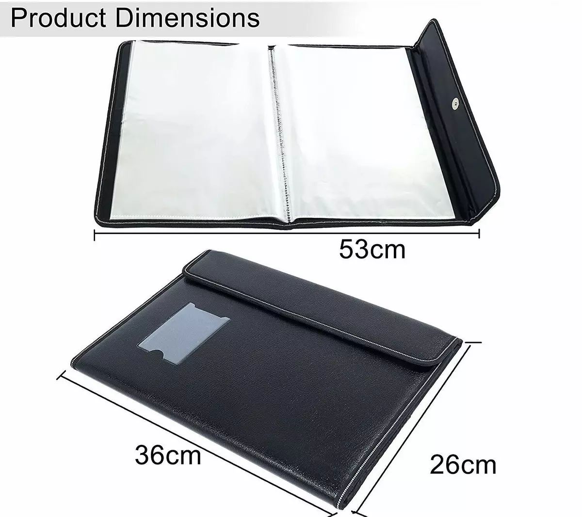 Multipurpose 40 Sleeve Document File Folder Executive for