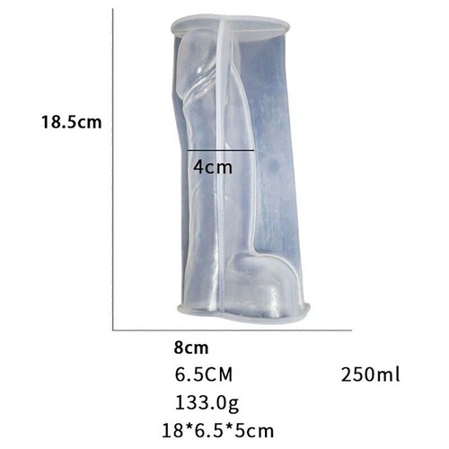 Molde para hacer velas jabón de cera para pene 3D resina hecho a mano Willy Cake molde de chocolate - Imagen 15 de 16