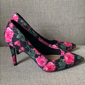 christian siriano floral heels