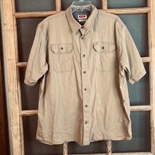 Wrangler Men's SS Tan Shirt Size XL