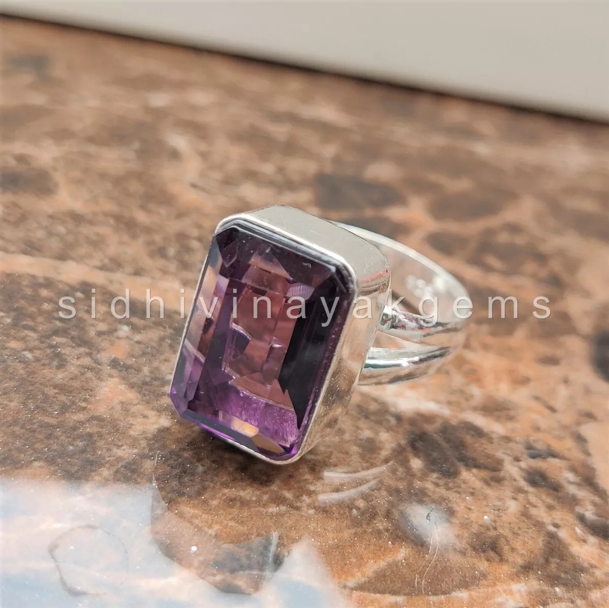 Amethyst clearance birthstone ring
