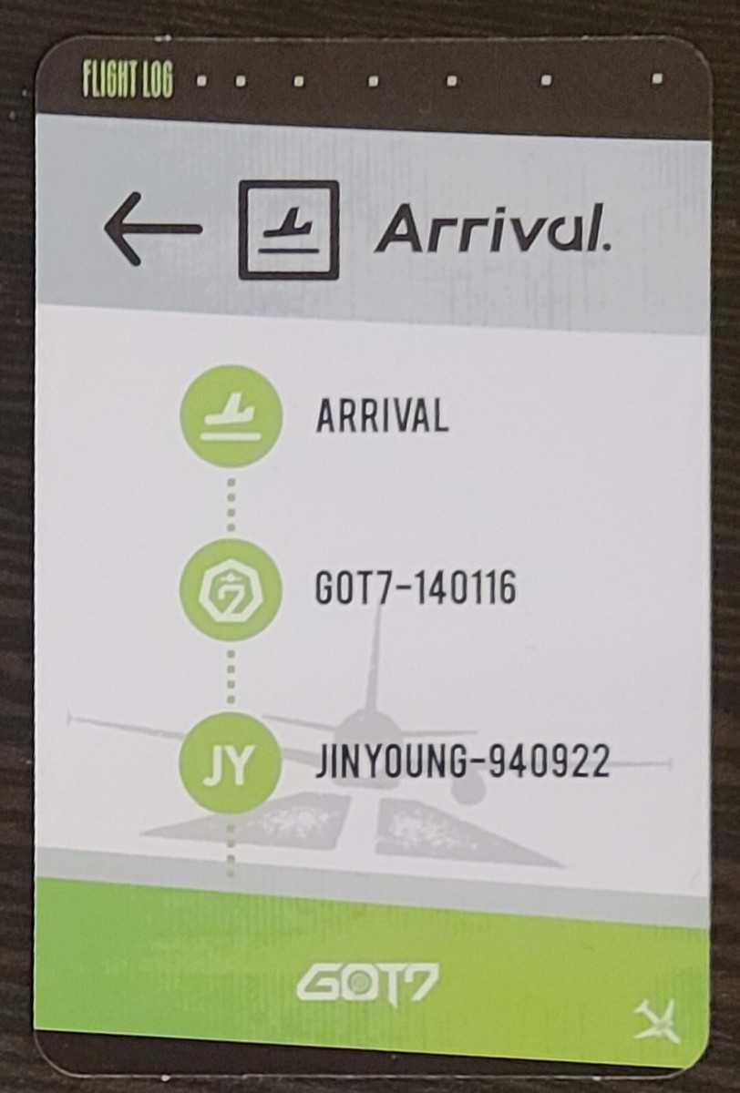 GOT7 JINYOUNG Making Version Photocard from 6th Mini Album