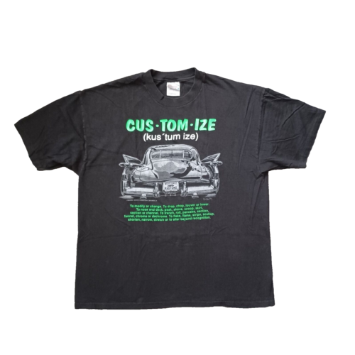 Vintage West Coast Kustoms T Shirt Mens Extra Large Black Car Customize 90s