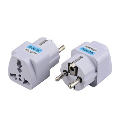 EU Steckdose Reisestecker Stecker Adapter Tragbar Reiseadapter Steckdosenadapter