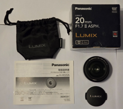Panasonic Lumix G 20mm F1.7 II ASPH. Black. H-H020A | eBay