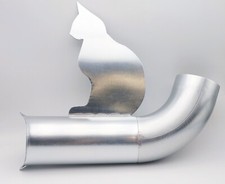 Sortie gouttière en zinc Oscar degueuloire  trop plein ø 100 / 80 / 60 mm