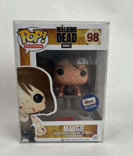 Funko Pop The Walking Dead Maggie Rhee #98 Bloody EXCLUSIVE W/PROTECTOR