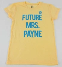 Juniors NEW Yellow One Direction 1D Future Mrs. Payne Liam T-Shirt Size XS S M