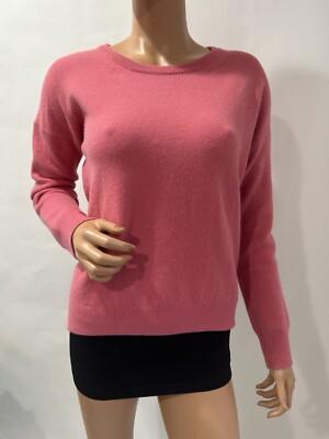 closed sweater Pink Long Sleeve Crew Neck Size XSmall