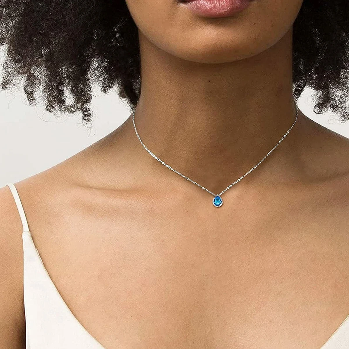 Kohls blue shop topaz necklace
