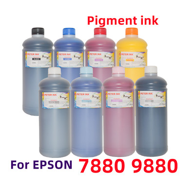 8X1Liter Premium Pigment refill ink for Stylus Pro 9880 7880 9800 7800 Printer