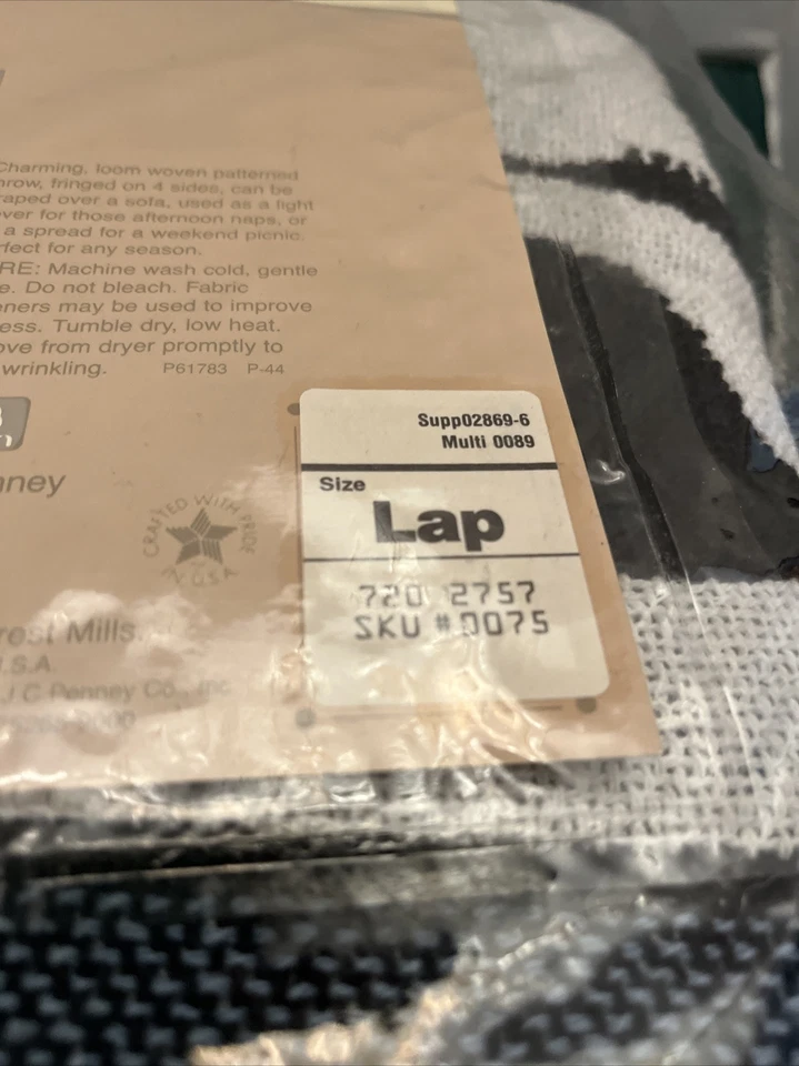 NEW Vintage Guernsey Cow Cotton Woven Tapestry Throw Blanket US FIELDCREST MILLS - Image 3 of 4