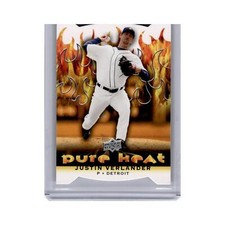Justin Verlander 2010 Upper Deck Pure Heat #PH9 Detroit Tigers Baseball Card NM