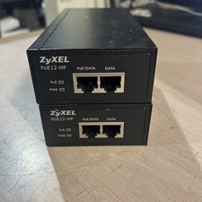 LOT OF 2 ZYXEL POE 12-HP POWER OVER ETHERNET INJECTOR ZYXEL POE INJECTOR
