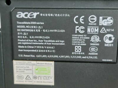 RAM 512MB DDR-SDRAM Pour Acer TravelMate 2300, 2301LC, 2302, 2303