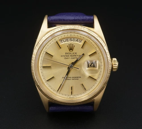 Rolex President Day Date 18k Gold Watch 36mm Warranty 1807 Bark 1964 W1006