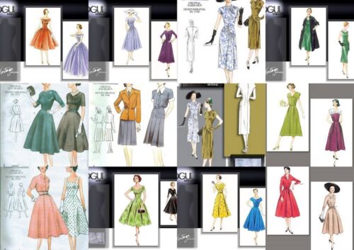 Retro 40s 50s Vogue Vintage Model Original Pattern Misses Size UPIC 1094 1171 - 第 1/13 張圖片