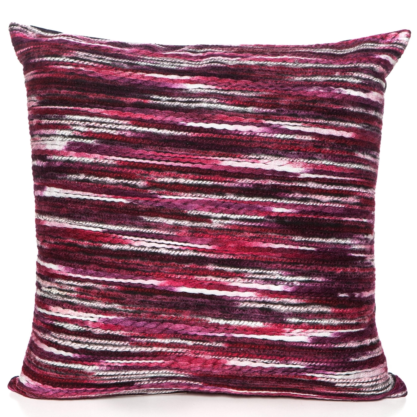 Vibrant Gouchee Home Rainbow Red 18x18 Accent Pillow