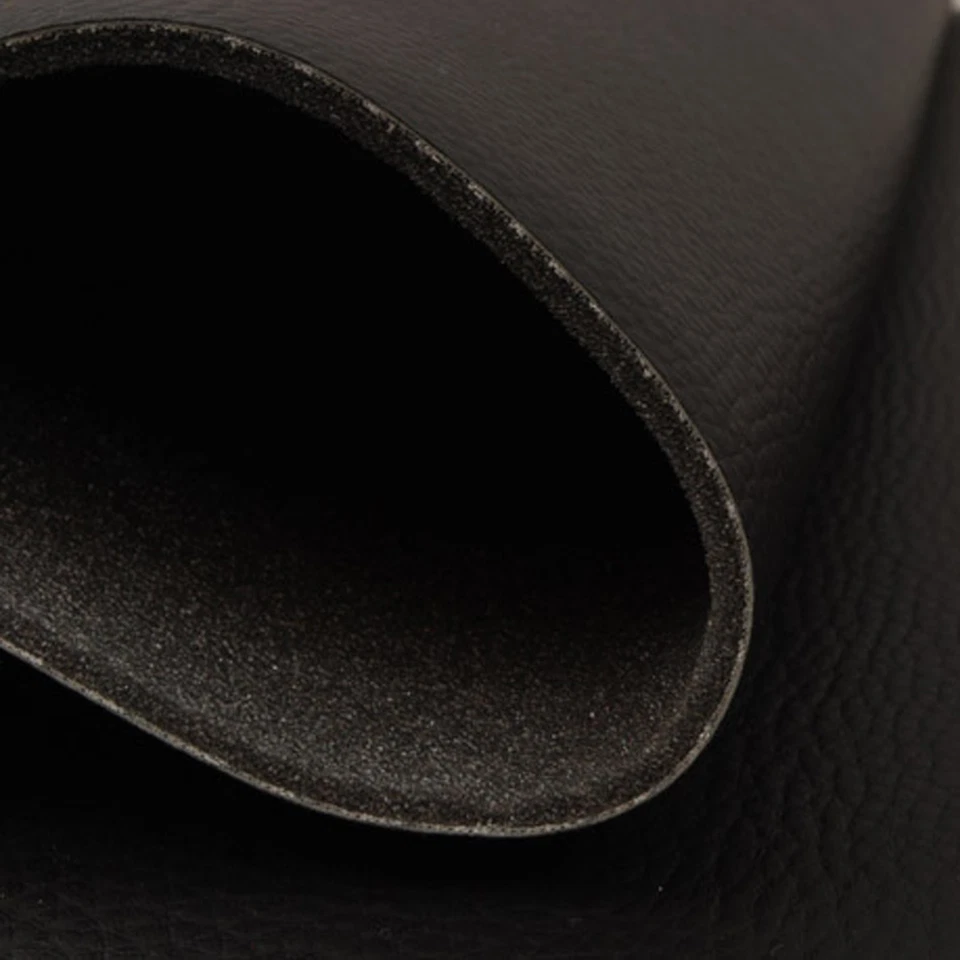 Kunstleder Leder PVC Möbel Sitzbezug Meterware Polster T131_10 Schwarz