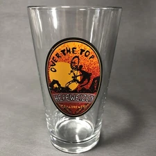 Over The Top Hefeweizen MoabBrewery 16oz Beer Pint Glass
