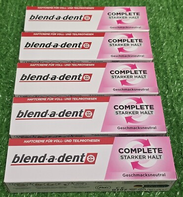 121,28 /kg) 5x Blend Complete Haftcreme starker Halt geschmacksneutral Versand0 