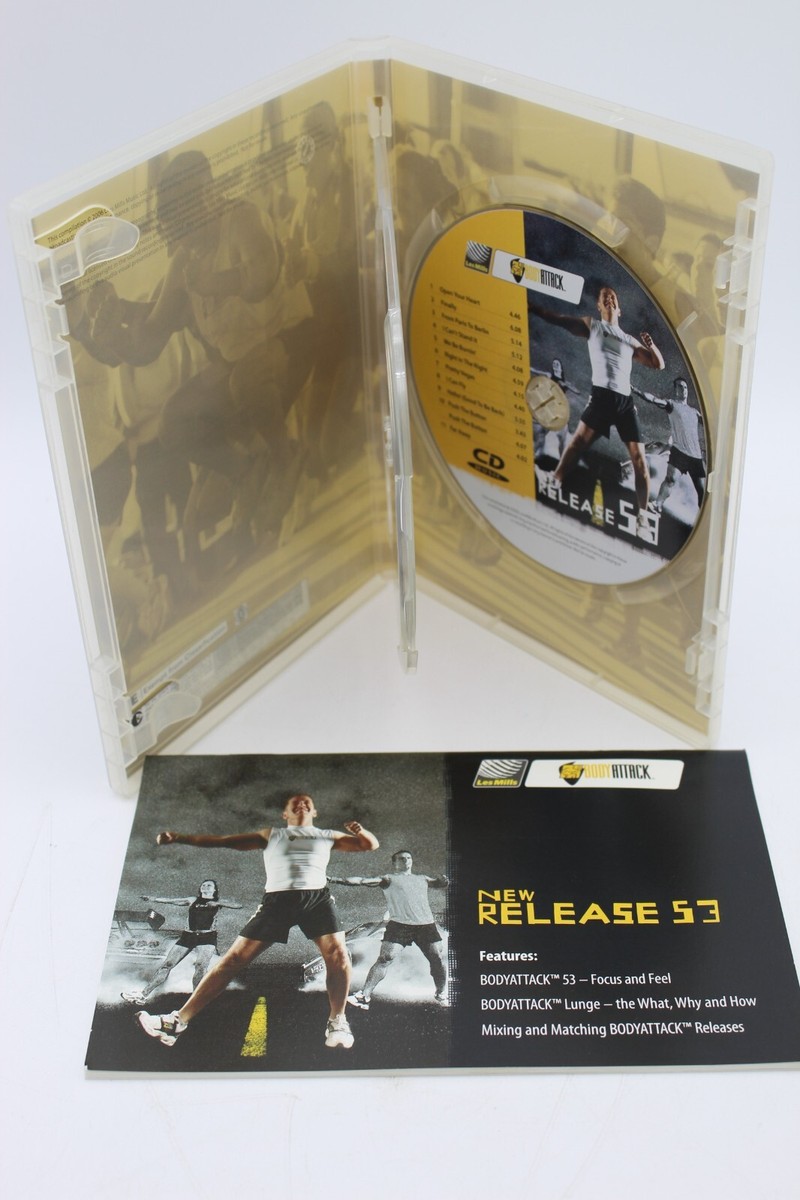 レスミルズDVD/CD  ボディーアタック53 Les Mills Body Attack #53 Complete DVD, CD, Case