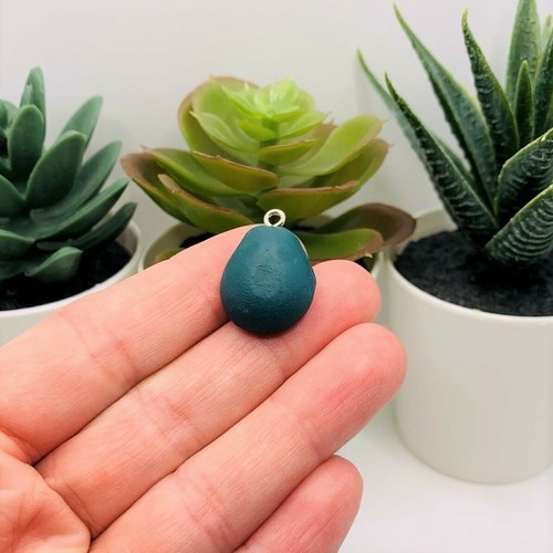 4, 20 or 50 BULK pcs Avocado Half Polymer Clay Charms - US Seller - GR940 - Picture 3 of 4
