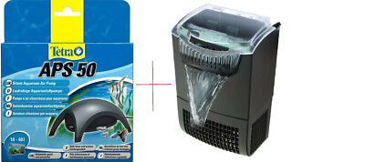 Tetra Tec Luftpumpe,  APS50+ Interpet Interne CF1-Filterpatron, mit Adapter.