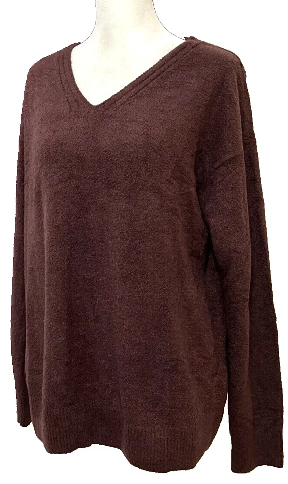 Barefoot Dreams CozyChic Lite Pullover & Lounge Pant Set, Fig Petite MD A610834 - Image 2 of 4