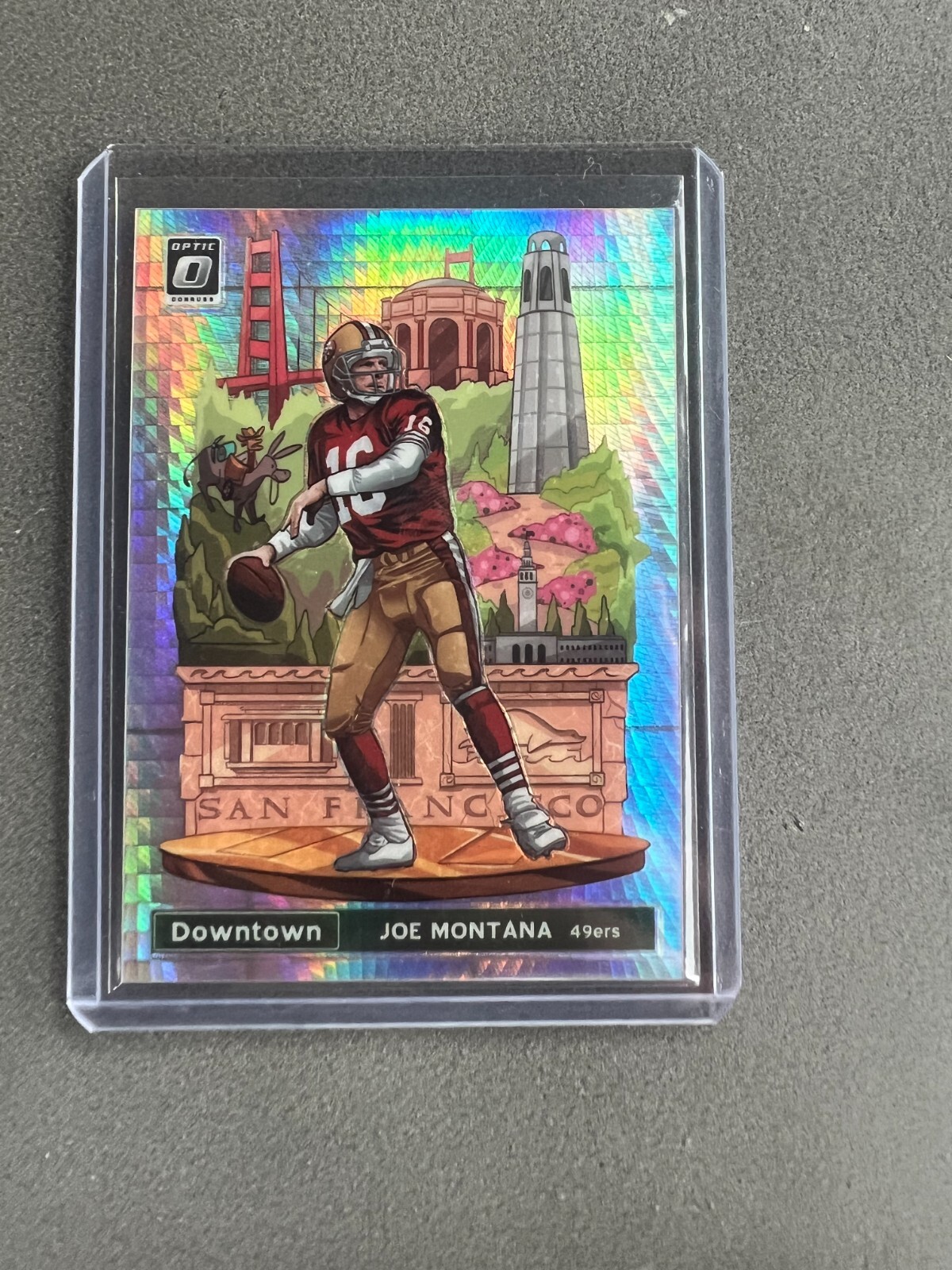 2019 Panini Donruss Optic Downtown Joe Montana #DT-14 49ers