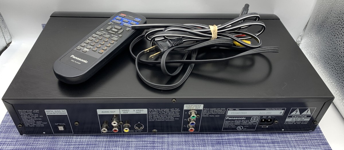 Panasonic DVD/Video CD/CD Player - Model DVD-RV31 - w Panasonic DVD/Video CD/CD Player - Model DVD-RV31 - w