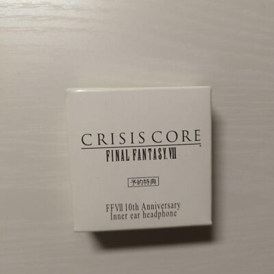 Final Fantasy 7 Crisis Core Ear Headphone PSP Limited 10th