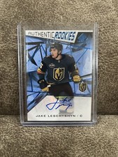 2021-22 SP Game Used Jake Leschyshyn Authentic Rookies Blue Rookie Auto RC #166