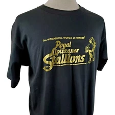 Royal Lipizzaner Stallions Vintage T-Shirt XL Screen Stars Single Stitch, Black