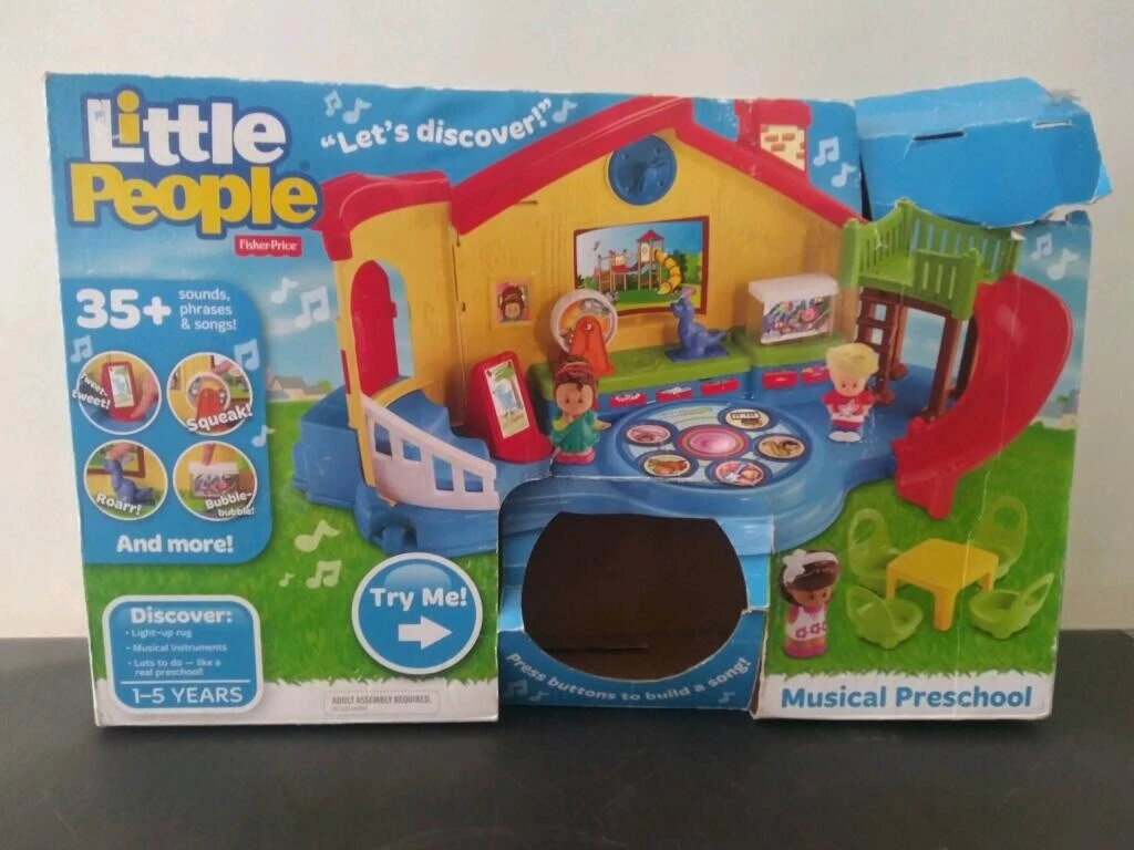 Fisher Price Little People Musical Preschool Red Slide eBay