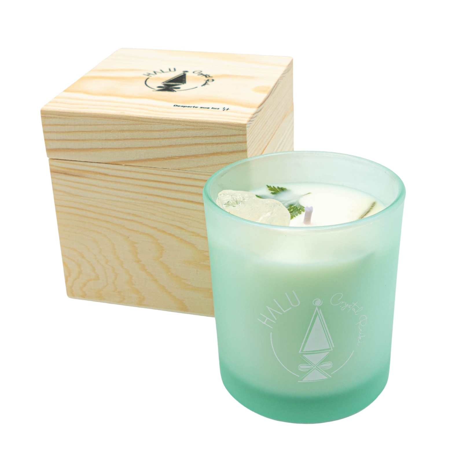 Rosemary Scented Candle for Women + Beautiful Wooden Box | Aromatherapy | Med...
