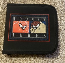 LOONEY TUNES TAZ TASMANIAN 1999 CD WALLET CASE HOLDER WARNER BROTHERS FELLOWES