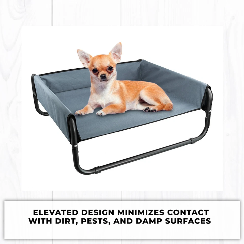 Paws & Claws 56cm Heavy Duty Elevated Walled Dogs Pets Durable Sofa Bed Grey New - image 3 of 4