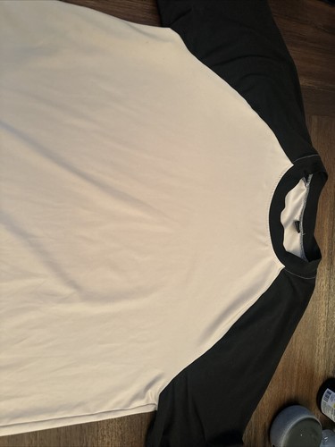 Basic Editions Men's khaki and black Colorblock Raglan Short Sleeve T-shirt XL - Picture 5 of 8