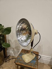 Vintage 1950s Pifco Infrared Heat Lamp - Table Lamp Conversion