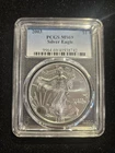 2003 $1 American Silver Eagle 1 Oz MS69 PCGS Blue Label
